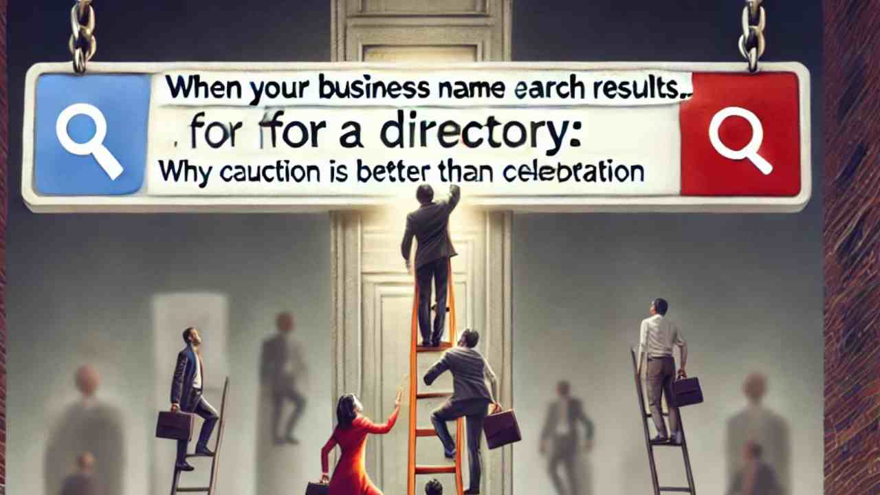 When Your Business Name Tops Search Results… for a Directory: Why Caution Is Better Than Celebration